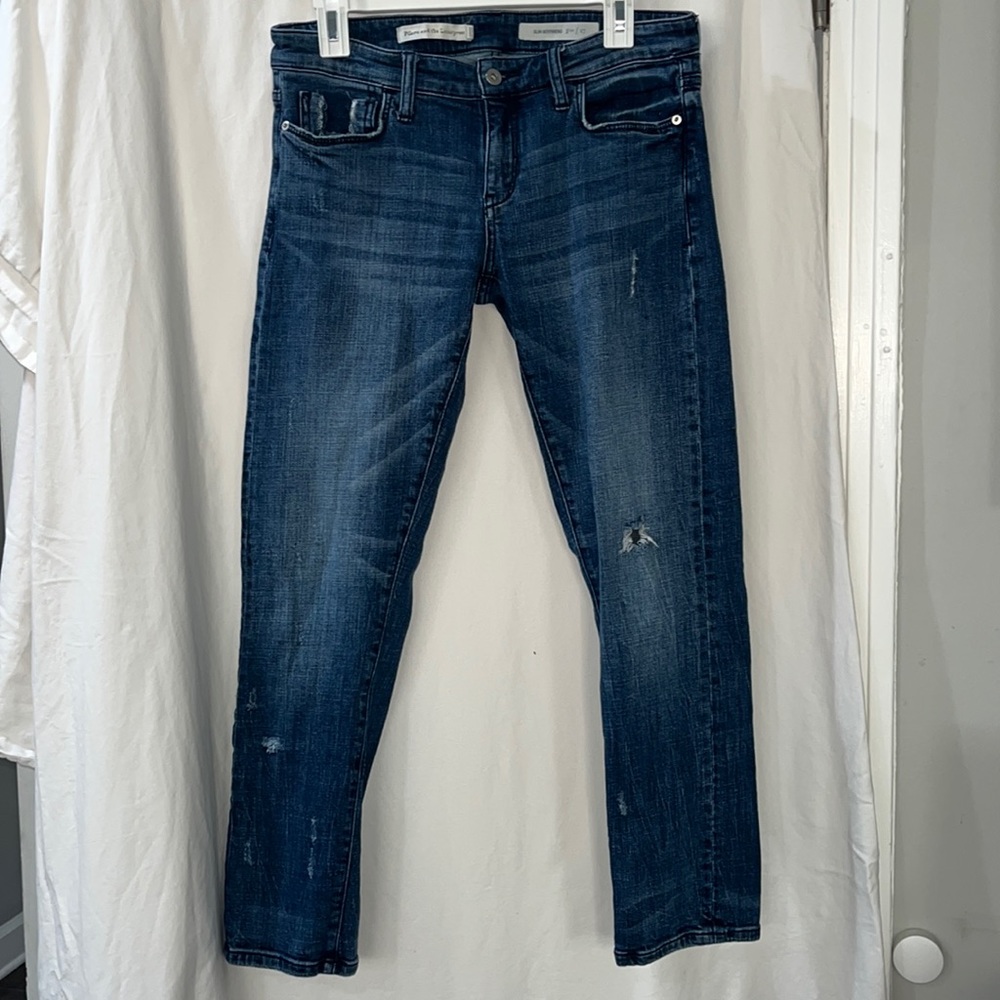 Pil to and the Letterpress Slim Boyfriend Jean